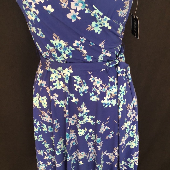 NWT Jessica Howard Blue Floral Dress - Picture 4 of 7